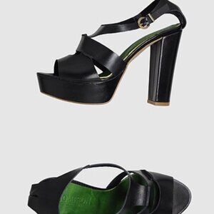 Thompson high heel platform sandals, new, Made in Italy